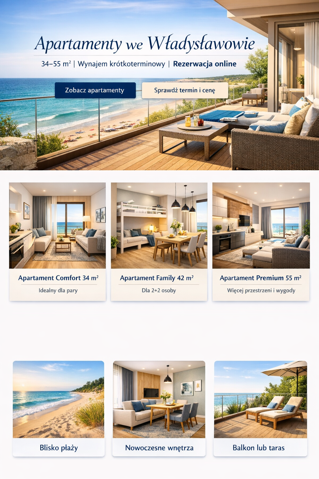 Apartament 34 m2 we Władysławowie